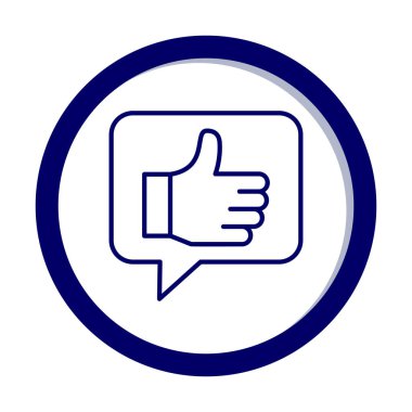 başparmak yukarı Web simgesi, vektör çizim                   