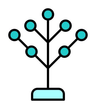 Basit filogenetik simge, vektör illüstrasyonu