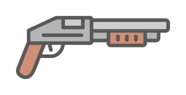 Pompalı düz simge, vektör illüstrasyonu