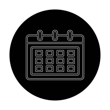 Takvim web simge vektör çizim