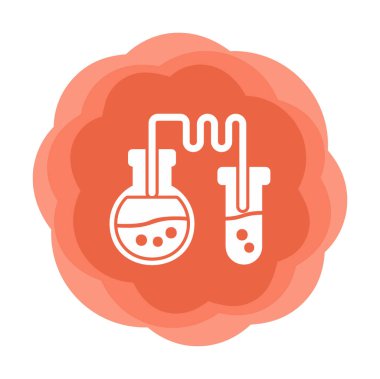 Test tüplü kimya laboratuvarı. Kimya konsepti                                             