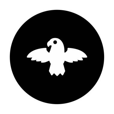 Kartal kuş simgesi, vektör illüstrasyonu  