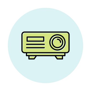 Projector web icon vector illustration