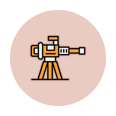 Makine Tüfeği vektör illüstrasyonu