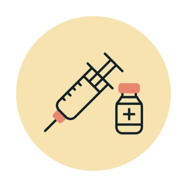 Basit insülin simgesi, vektör illüstrasyonu