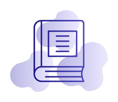 Kitap. Web simgesi basit illüstrasyon