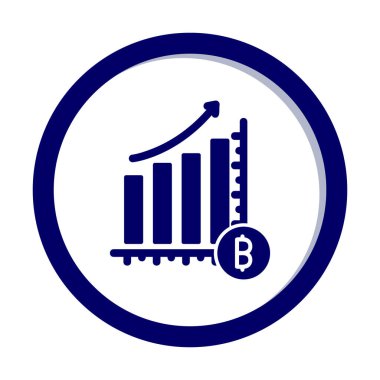 Kâr, kripto para birimi şeması, bitcoin vektör ilüstrasyonu