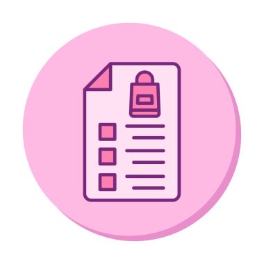 Alışveriş listesi simgesini, illüstrasyon vektör 