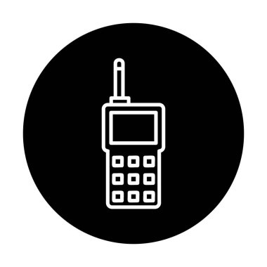 walkie talkie modern ikon vektör çizimi                                