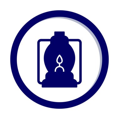 fener düz simgesi, vektör illüstrasyonu 