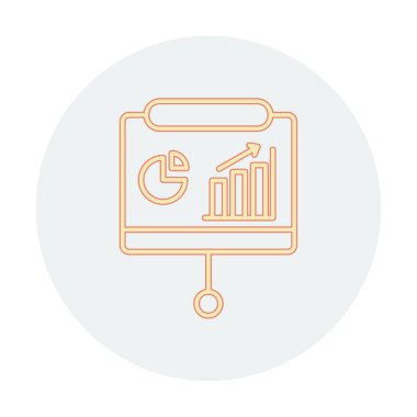 Sunum, iş istatistikleri ve pasta grafik ikonlu veri analizleri. iş analizleri, analizler, istatistikler, pasta grafiği