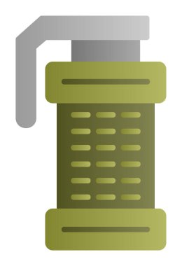 Smoke Grenade web simgesi, vektör illüstrasyonu