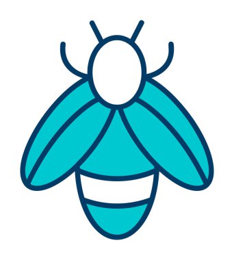 Vektör olarak arı simgesi. logotype 