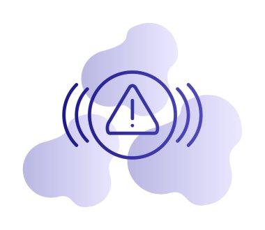 uyarı işareti simgesi, vektör illüstrasyonu  