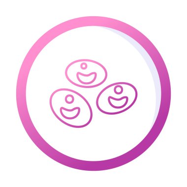 Kan hücreleri düz çizgi simgesi