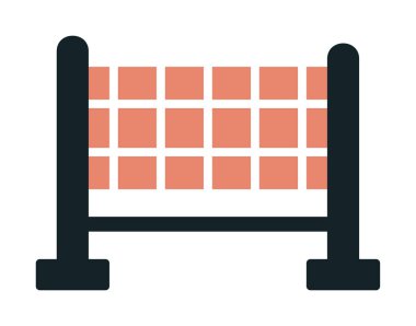 voleybol net simge vektör çizim