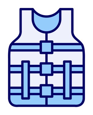 Modern Life Vest simge tasarımının vektör çizimi                     