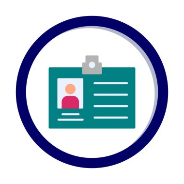 Üyelik Kartı simgesinin vektör illüstrasyonu