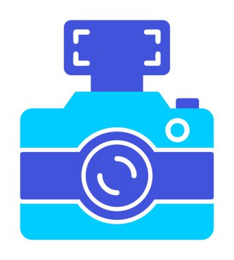 fotoğraf makinesi simgesi, vektör illüstrasyonu