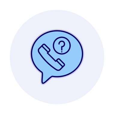 Basit kaçırılan çağrı simgesi, vektör illüstrasyonu