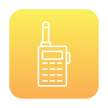 walkie talkie modern ikon vektör çizimi                                