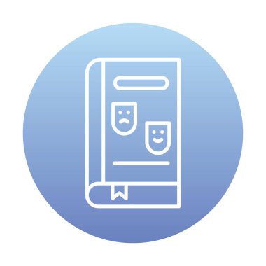 Çizgi Roman simgesi, vektör illüstrasyonu  