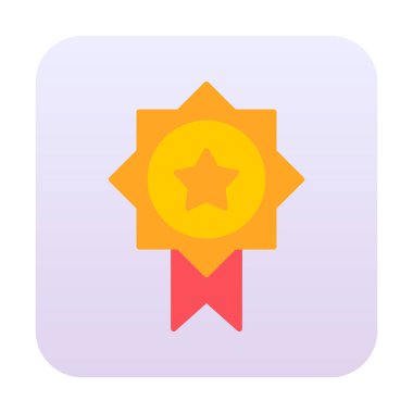 Ödül ikonu vektör illüstrasyonu. Ödül                        