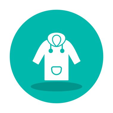 Yağmurluk Web simgesi, vektör illüstrasyonu