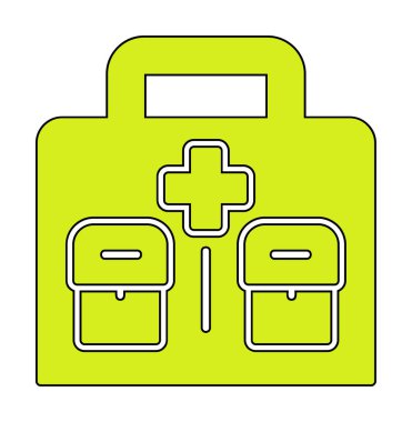 İlk yardım kiti vektör illüstrasyonu