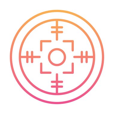 Kapsam renkli vektör simgesi