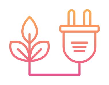 Basit Biyokütle eko enerji simgesi, vektör illüstrasyonu