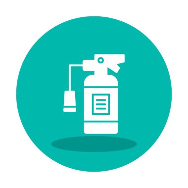 soyut düz yangın söndürücü simgesi 