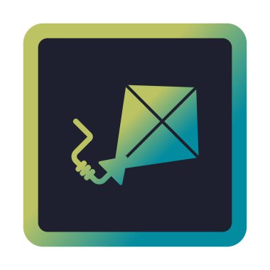 Uçurtma rengi simgesi. vektör illüstrasyonu                      