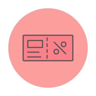 Faturacı Kara Cuma ikon vektör illüstrasyonu  