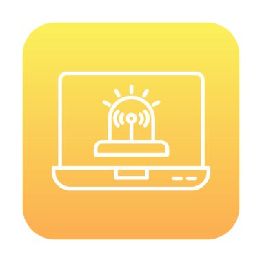 Basit Yazılım simgesi, vektör illüstrasyonu