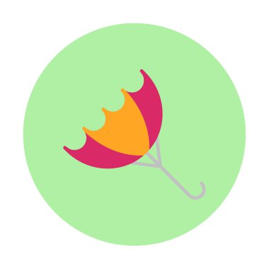 şemsiye simgesi vektör illüstrasyonu 