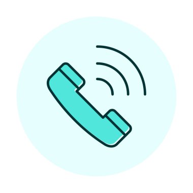 Telefon var. simge vektör illüstrasyon tasarımı