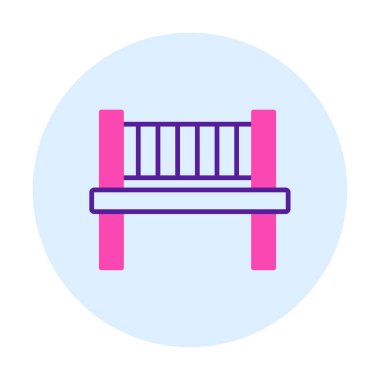 bank simgesi, vektör illüstrasyonu basit tasarım