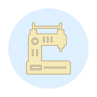 Basit Dikiş Makinesi web vektör simgesi