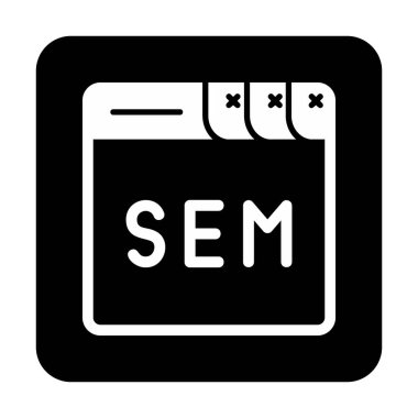 Web tarayıcı simgesi, vektör illüstrasyonu basit tasarım