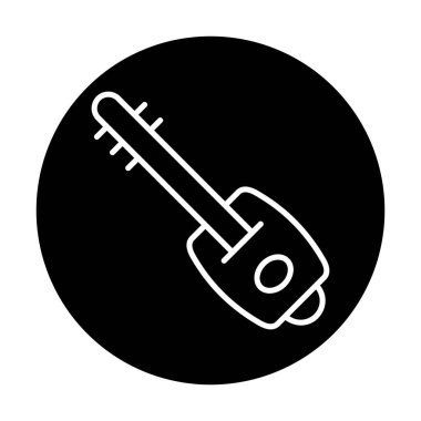 Shamisen vektör simgesi tasarımı