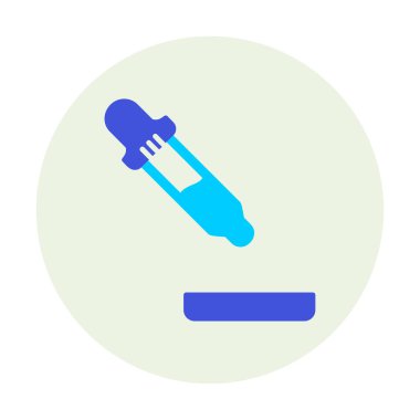 Pipette düz renk vektör ikonu tasarımı 