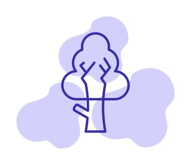 ağaç simgesi basit resimleme