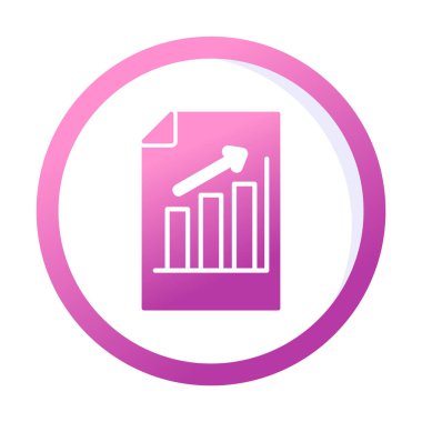 büyüyen grafik, bar grafiği vektör çizimi