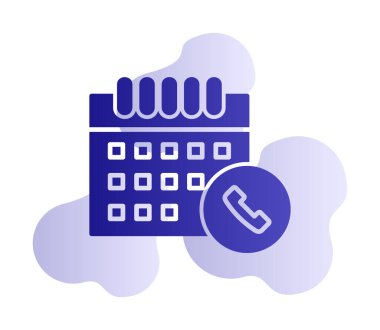 Takvim simgesi, vektör illüstrasyonu basit tasarım