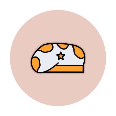 Askeri Şapka ikon vektör illüstrasyonu