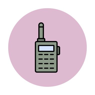 walkie talkie modern ikon vektör çizimi                                