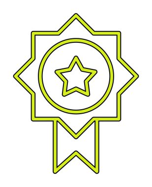 Ödül ikonu vektör illüstrasyonu. Ödül                        