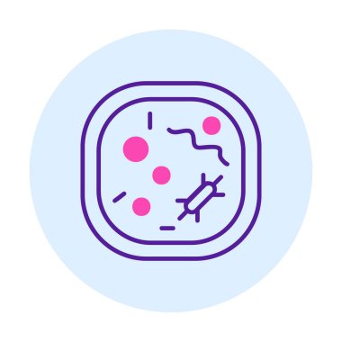 Hücre simgesi, vektör illüstrasyonu