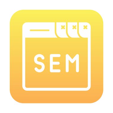 Web tarayıcı simgesi, vektör illüstrasyonu basit tasarım